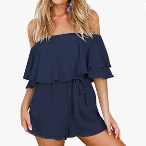 Navy Blue Romper